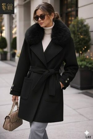 جاكيت جوخ مع فرو / L02